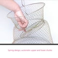 thumbnail image 2 of Langgg Gold Tone Folding Spring Design 2 Sections Metal Fishing Keep Net Cage No.03, 2 of 8