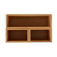 thumbnail image 3 of Better Homes & Gardens 4-Piece Bamboo Cosmetic & Toiletry Organizer Set with Removable Pieces, Brown, 3 of 10
