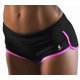 thumbnail image 1 of Kipro Pantalones cortos para correr, entrenamiento, atletismo, al aire libre, negro/rosa, talla XS, 1 of 1