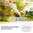 thumbnail image 5 of LEORX Grey Polyester Small Animal Playpen Foldable Portable Pet Fence for Home, 5 of 8