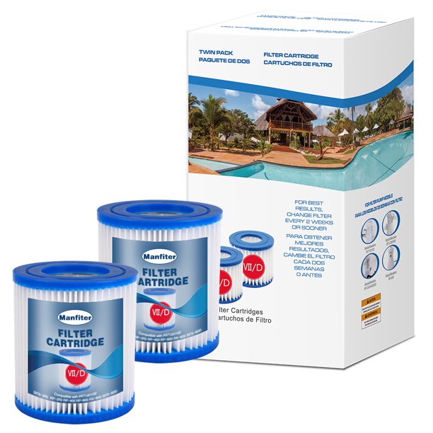 Swimming Pool Filter Replacement Cartridge Type VII/D, for Summer Waves