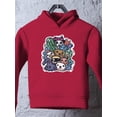 thumbnail image 3 of Cute Monster Animals Hoodie Toddler -Image by Shutterstock,  2 Toddler, 3 of 4