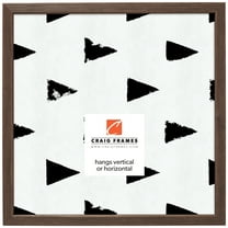 Craig Frames Farmhouse Essentials Tall, 20x20 inch Picture Frame, Muskrat Brown