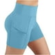 thumbnail image 3 of TaTaai Women's High Waisted Yoga Shorts with Pockets Butt Lifting Scrunch Leggings Stretchy Running Gym Workout Non See Through Tummy Control Gift, 3 of 8
