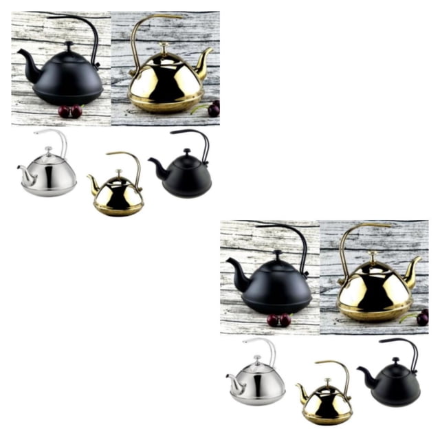 Bewildely 2L Stainless Steel Tea Coffee Kettle Over Silvery Gooseneck Coffee Thin Tipo 1 2Conjunto