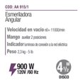 thumbnail image 4 of Taladro Rotomartillo ½ + Esmeriladora Angular 4 ½ Neo gris, 4 of 5