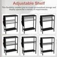 thumbnail image 5 of Narrow End Table with Storage - Modern 3-Tier Side Table for Small Spaces, 5 of 9