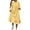 Yellow, variant on Busydd Nightgowns for Women Winter Warm Fleece Women's Sleepwear Casual Solid Color Long Sleeve Square Neck Pajamas for Women M
