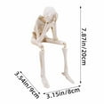 thumbnail image 3 of LHWEN Halloween Skeleton Statues Set Of 3 See Speak Hear No Evil Figurines Realistic Decorations For Home House Party Table Shelf Mantel Gothic Decor Antiqued Hand-Painted Skeletons Day Of The Dead, 3 of 9