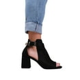 thumbnail image 3 of Where's That From Talons Hauts à Talon Bloc Ouvert en Daim pour Femmes Lisa, 3 of 3