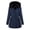 Blue, variant on Women's Winter Puffer Coat Fur Collar Thicken Fleece Lined Down Jacket Elastic Waist Soft Sherpa Warm Snow Parka Gray S