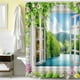 thumbnail image 2 of Cortina de ducha con estampado hermoso de 180x180cm, accesorio de cortina de baño impermeable de poliéster, 2 of 7