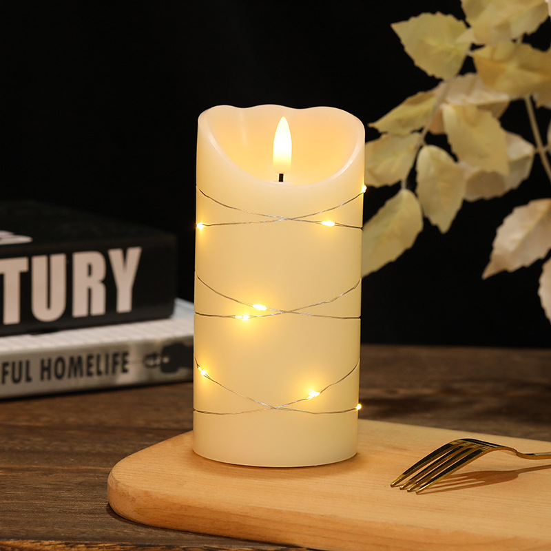 Flameless Candle Flickers with 3D moving flame, battery powered candle