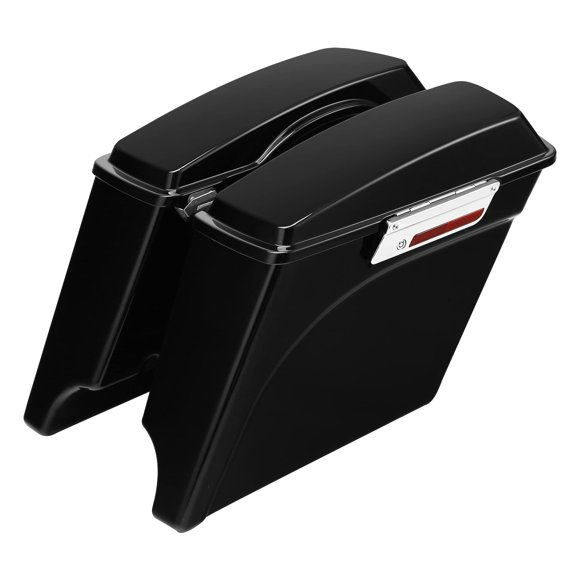 Saddlebags for Motorcycles Harley Davidson, 5" Vivid Black Stretched Saddlebags Fit For Harley 1993-2013 Touring Road King FLHR Electra Street Glide Classic FLHTC FLHTP FLT FLHT FLHTCU FLHRC