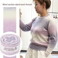 thumbnail image 3 of Tnobhg 1 Roll Vibrant Color Soft Touch Knitting Thread Warm Breathable DIY Sweater Jacket Scarf Gradient Crochet Yarn Clothing Accessories, 3 of 8