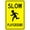 Warning Sign 5, variant on Slow Kids at Play Sign - 8"x12" Retro Metal Caution Street Tin Sign, Residential Safety Decor for Business Home Wall Art