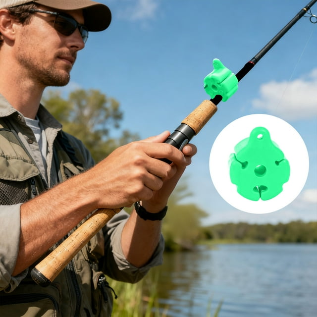 Multifunctional Silicone Fishing Rod Holder Straps Portable Pole Clips Fixed Accessories Fly Fishing Gear Tool 6PCS