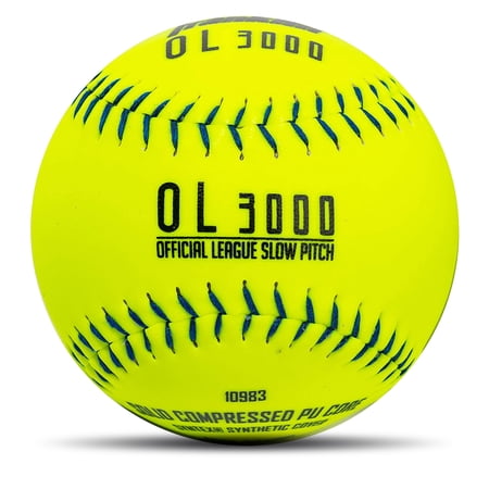 Franklin Sports Official Size Softballs - 12" Softballs - Slowpitch Tournament Softballs - Great for Practice + Training - Official Size + Weight - 1 Pack