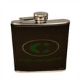 thumbnail image 2 of KuzmarK 6 oz. Leather Flask Set in Black Presentation Box -  Colorado Wood, 2 of 2
