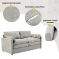thumbnail image 3 of Jopath 68.1" Cozy Loveseat Sofa, Oversized Comfy Cloud Sofa with Double Cushion Loveseat Sofa Plush Cushion Sofa Couch for Living Room Bedroom Apartment Light Grey, 3 of 9