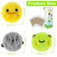 thumbnail image 4 of 3Pcs Cat Ball Toys Interactive Plush Cat Toys Balls with Lifelike Animal Chirping Fun Kitten Chirping Balls Fluffy Squeaky Ball for Indoor Refillable Catnip Toys for Cats Dog Exercise, 4 of 10