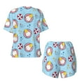 thumbnail image 5 of Picia Gnome Pool Party Pajamas Sets for Women Soft Short-Sleeved Pjs with Lounge Shorts Two Piece Sleepwear-X-Large, 5 of 9