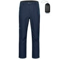 thumbnail image 2 of Little Donkey Andy Men's Rain Pants Waterproof Overpants Lightweight Windproof Outdoor Trousers for Hiking Golf Fishing Blue XXL, 2 of 7