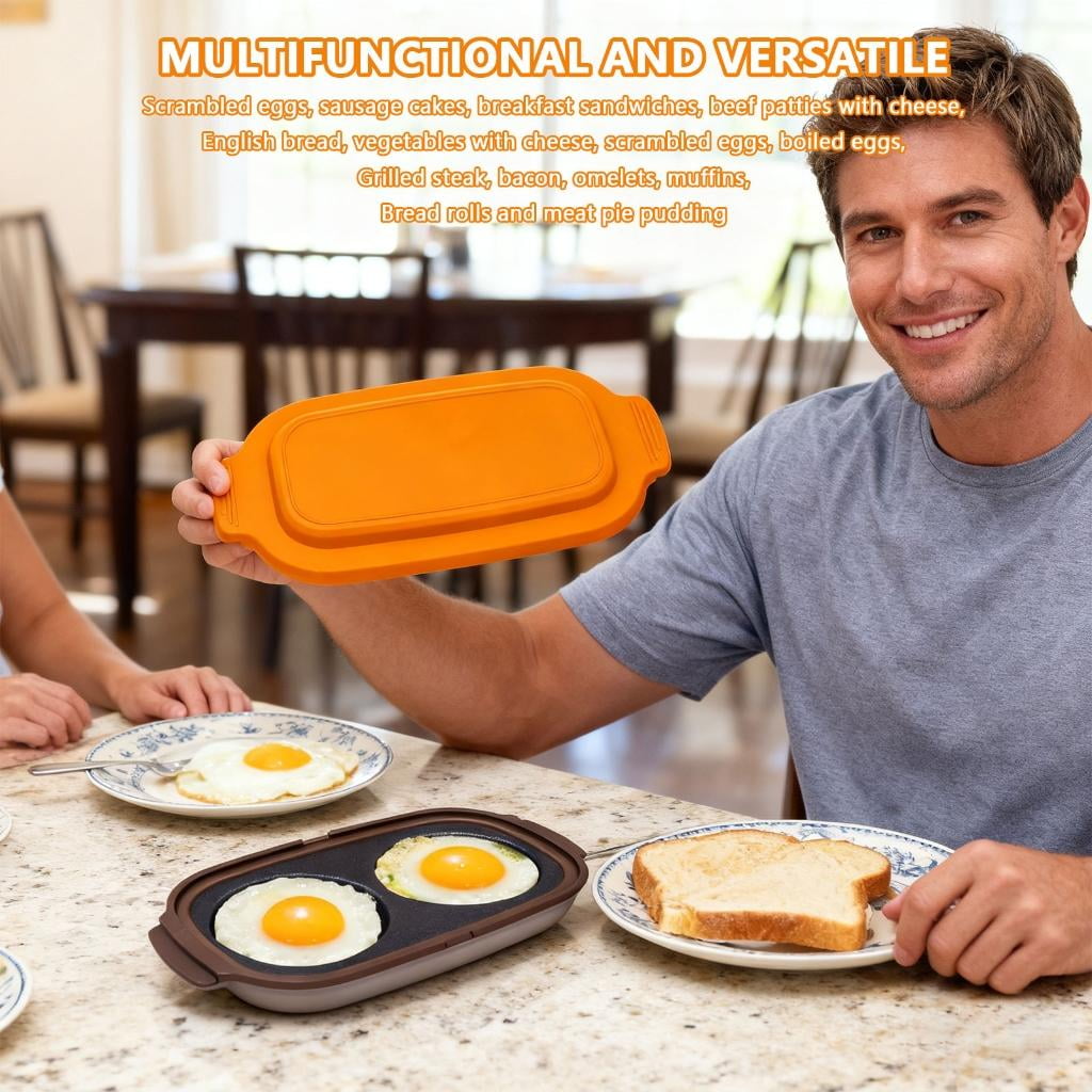 Giaone Microwave Eggs Cooker Breakfast Maker Duals Zone Designs For Eggs Steak Bacons
