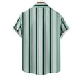 thumbnail image 6 of Diufon Men's Vintage Bowling Shirt Short Sleeve Button Down Summer Beach Shirts Color Block Basic Tee, 6 of 7