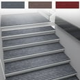thumbnail image 1 of Xihbxyly Tapetes de Escalera con Rayas Horizontales, Material Suave Cepillado, Diseño Antideslizante Superabsorbente, Accesorio de Seguridad para El Hogar, Fácil de Lavar, Elegante Gris Café Rojo, Ta, 1 of 7