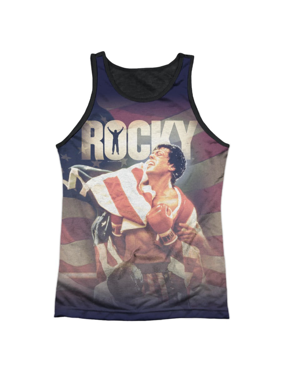 Rocky Movie AMERICAN DREAMS 2-Sided Sublimated All Over Print Poly T-Shirt 