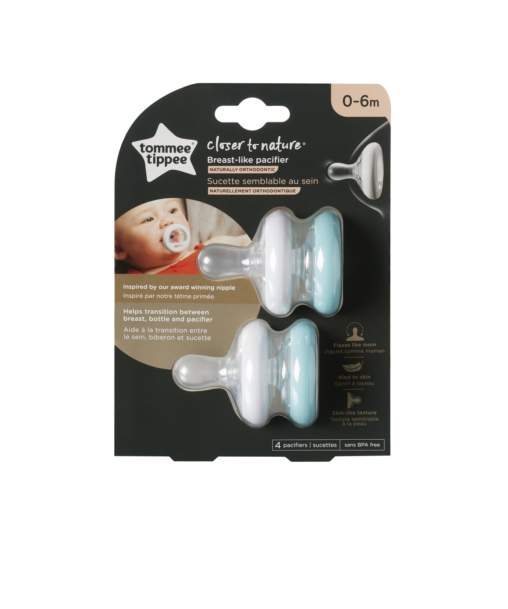 Pacifier closest hotsell to breast nipple