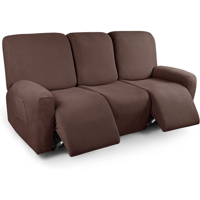 Recliner Sofa Covers 8Pieces Stretch Large Couch Covers for 3 Seats