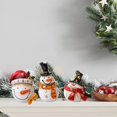 thumbnail image 7 of Christmas Snowman Figurines, Holiday Table Decor, Festive Resin Snowman Centerpieces for Christmas Mantel and Home Decoration, White Compact Snowman Figurine for Holiday Arrangements, 7 of 7
