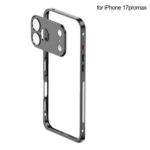 Metal Bumper Frame Case with Metal Lens Cap ForApple Max 17 17 Pro 17Air