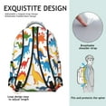 thumbnail image 5 of Cute Dinosaur Pattern Backpack for School,Cute School Bag,Schoolbag with Adjustable Shoulder Straps & Padded Back,15.3"x11"x7.1".﻿, 5 of 6