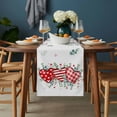 thumbnail image 2 of Valentine's Day Table Runner - 60 Inch Long, Kitchen Dining Table Runner Dresser Scarves, Red Love Heart Eucalyptus Watercolor Farmhouse Decor for Coffee Tables Wedding Party Banquet, 2 of 8