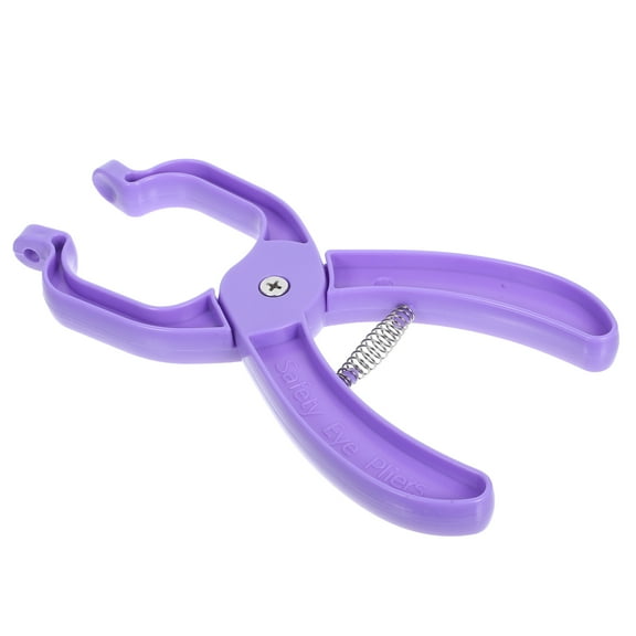 HOOWIFFY Safety Eye Insertion Tool Ergonomic Design Purple 1Pack for Experienced Users
