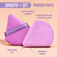 thumbnail image 2 of Salon Perfect Smooth & Set Soft Powder Puffs Face Makeup Triangle Sponge Applicators, Reusable, 6-Pack, 2 of 9
