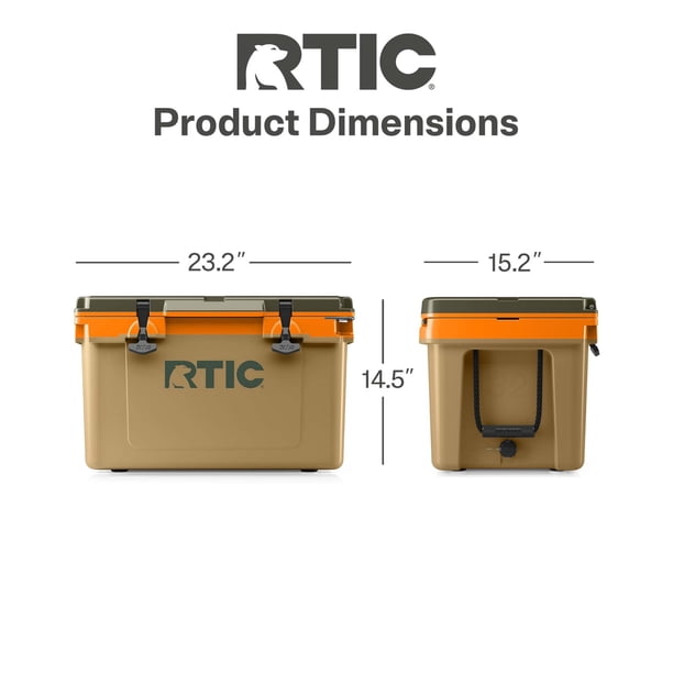 RTIC Large 32 QT Ultra-Light Hard-Sided Cooler, Heavy Duty