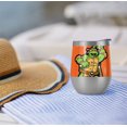 thumbnail image 4 of Teenage Mutant Ninja Turtles TMNT Official Mikey And Logo 12 oz Stemless Tumbler, Stainless Steel Travel Cup|Lake Tumbler|Insulated with Leak Resistant Slide-Lock Lid, 4 of 7