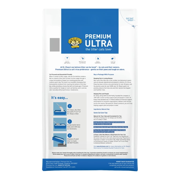 Premium Ultra Clumping Clay Cat Litter, Unscented, 35 lbs photo 2