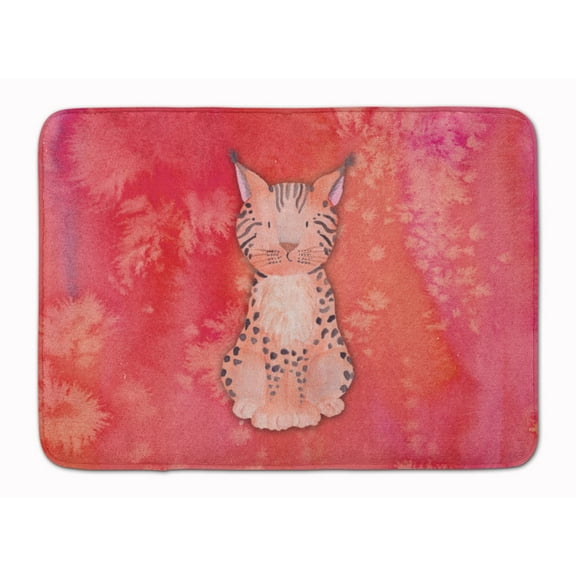 Lynx Watercolor Machine Washable Memory Foam Mat