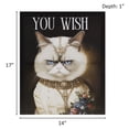 thumbnail image 5 of Madison Park Grumpy Cats "You Wish" Canvas Wall Art, 14"W x 17"H x 1"D, Multicolor, 5 of 10