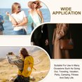thumbnail image 7 of Uxcell Mini Backpack Keychain for Women, PU Leather Cute Cosmetic Bag Coin Purse Creative Keychains with Tassel for Makeup Key Card Pink, 7 of 7