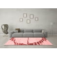 thumbnail image 3 of Ahgly Company Machine Washable Indoor Rectangle Abstract Red Modern Area Rugs, 8' x 10', 3 of 4