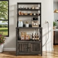 thumbnail image 6 of ModFusion 63" 5-Tier Kitchen Bakers Rack with Power Outlet, Microwave Stand & Coffee Bar Organizer, 6 of 10