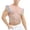 Gray, variant on Mne's Feather Trim Rhinestone Fishnet Sheer Crew Neck Sleeveless Crop Tank Top, Slim Stretch Nylon Spandex Club Party Vest