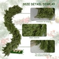 thumbnail image 3 of Artificial Christmas Garland - Cedar Garland - Cypress Garlands - Real Touch Faux Greenery - Garland Christmas Decorations for Home Dining Table Mantel Porch Winter Christmas Decor, 3 of 8
