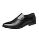 thumbnail image 2 of Zapatos elegantes, cómodos, informales, de trabajo, Oxfords, mocasines para hombre, zapatos formales de negocios Negro con Agujeros 41, 2 of 9